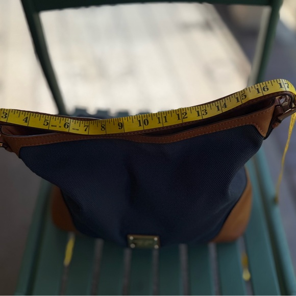Michael Kors Blue and Brown Shoulder Bag - Picture 7 of 16